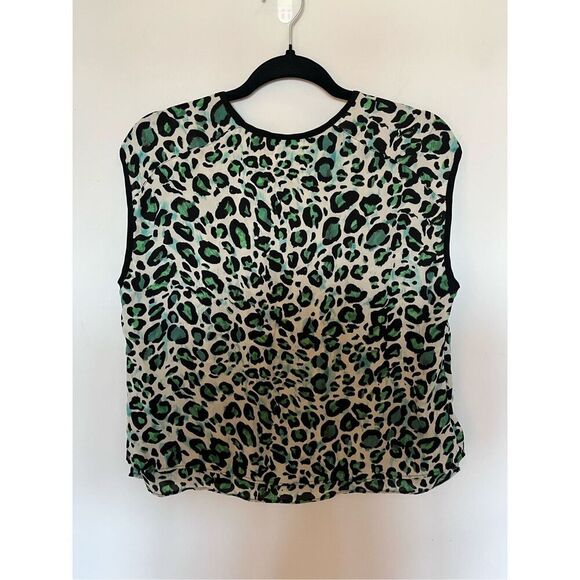 Cabi medium cheetah print short sleeves blouse - Picture 2 of 3